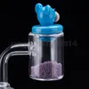 Mini UFO Glass Carb Cap Yellow Duck Bear Animal Style Thick Pyrex Colorful Funny Caps Tool For Banger Nails Dab Oil 795