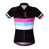 WOSAWE Damen Kurzarm-MTB-Trikots, Fahrrad-Sportbekleidung, atmungsaktive Kleidung, Downhill-Fahrrad-Radsport-Shirts, Damen