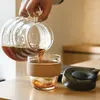 Anpassad Transparent Cork Sleeve Travel Reusable Håll Glas Kaffekopp med Silikonlock