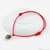 100pcs Hamsa Hand String Evil Eye Lucky Red color wax Cord Spiritual Bracelets Success Protection