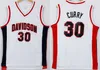 College Stephen Curry Jersey 30 Uomini Basketball Davidson Wildcats Jersey Uniforme sportiva Squadra Colore rosso Bianco Trasferta Università Traspirante Saldi