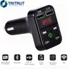 Bluetooth-гарнитура Bluetooth B2 Автомобильный FM-передатчик громкой связи Bluetooth Car Kit Адаптер USB зарядное устройство MP3-плеер Радио наборы Поддержка вызовов MQ30