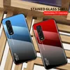 Ultra Slim Gradient Color Smooth Tempered Glass Case For Oppo Find X2 Pro Realme 6 Pro A9 Reno 2 Z Realme 5