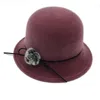 2019 inverno pompom balde para mulheres sólida imitação de lã chapéus cloche vintage arco quente balde chapéus 2975