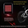 0100自転車ブレーキステアリングテールライトマウンテンバイクアクセサリーLED警告灯USB充電自転車の後ろの夜のライディング6177393