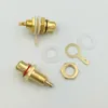 Painel de conectores Freeshipping 100pcs banhado a ouro RCA Terminal Jack plugue fêmea soquete Chassis para Amplifier Speaker