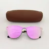 Wholesale- Top quality Sunglasses for Women Fashion Vassl Gold Metal Frame Red Colorful Sun glasses Eyewear Come Brown Box