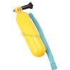 Bobber flutuante amarelo com cinta flutuante de mergulho de câmara de chuva handheld handheld stick + parafuso para câmera de ação H9 H9R