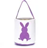 Easter Egg Basket Party Festival Decor Rabbit Bunny Printed Canvas Gift Kids Carry Eggs Candy Bag1274889