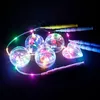 2018 Nouveau Style Poignée Flash Ballons jouets Led Guirlande Lumineuse Flasher Éclairage Ballon 10 pouces Ballons De Noël Halloween Décoration lanterne