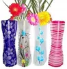 Incassable Pliable Réutilisable En Plastique Fleur Vase Creative Pliant Magique PVC Vase 11.7 cm * 27 cm Mélanger Couleur Décor À La Maison