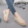 Designer slippers cut out summer beach sandals designer Fashion women slides outdoor slippers indoor slip on flip flops