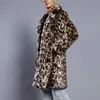 남성용 재킷 Kancoold Mens Leopard 플러스 짙어지면 롱 코트 따뜻한 두꺼운 모피 칼라 자켓 가짜 파카 카디 건 남성 패션 스타일 8161