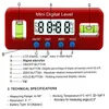 360 grader mini digital protractor inklinometer Elektronisk nivå Box Magnetisk basmätningsverktyg Level Box Vinkelmätare Varm