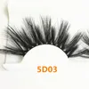 5D Faux Mink Lashes 25mm Long Natural False Eyelashes Volumn Fake Eye Lashes For Beauty Thick 25mm Full Strip Lashes