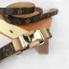 2020 Pet Dog Cat Collars Leashes Luxury Customized Pet Supplies Genuine Leather Leashes With Collar With Box5900597
