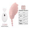 Pussy Guimi Massage Butterfly Sex Vibrator Fjärrkontrollen vibrerande trosor Perineum Stimulator Kvinnlig onani Sexleksaker för kvinna C19022301