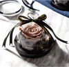 Zachowany Walentynki Prezent Wyłączny róża w szklanej kopule z światłami Wieczne prawdziwe róży dzień prezent