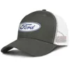 Casquette en maille pour hommes, logo Ford Performance Racing Original, femmes 039s, taille unique, chapeaux de soleil à ventilation, Camouflage, gris, noir, blanc, 9259085
