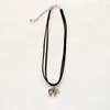 Vintage Silber Mini Elefant Anhänger Halskette Liebe Tier Charme Frauen Chokerhalsketten Einfache Seil Kette Modeschmuck Billig Großhandel