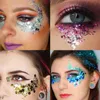 Holografik Sequins Glitter Parıltılı Toz Pudra Pigment Dövme Glitter Makyaj Vücut Glitter Festivali Göz Farı JXW177 Makyaj