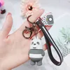 2019 Cartoon Anime We Bare Bears Cute Three Animal Bears Doll Keychains Women Car Bag Pendant Belt Trinkets Key Chains Porte Cle 02394095