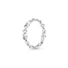 Yeni varış Aşk Kalp Kadın YÜZÜK Güzel Yaz Takı Pandora için Orijinal kutusu ile 925 Ayar Gümüş Düğümlü Kalpler Yüzükler