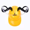 Beer Cola Drink Drinking Helmet Hat Can Holder Party Toys Yellow1