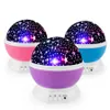Regalo stelle LED luci notturne stellate proiettore regali per bambini luna lampada colorata batteria USB arredamento camera da letto lampada DH0930