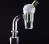 Quartz Banger Nail 45/90 grader Domesless Nail med Carb Cap 10mm14mm18mm Man Kvinnligt Clear Joint Rökning Verktyg för Hookahs