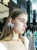Fashion-Designer Örhängen Kristall Bow-Knot Öronklipp Örhängen Mode Tillbehör för Women Fashion Show Party Luxury Smycken Gift