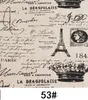 Eiffel Tower PatchWork Printedコットンリネンファブリック縫い縫いプレースマットバッグ素材155cm幅
