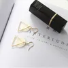 Hot Europe Fashion Jewelry Women's Earrings Triangle White Shell Dangle Earrings S119