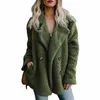 Womens Fur Faux Teddy Coat s Long Sleeve Fluffy Jackets Winter Warm Female Jacket Oversized Casual 220927