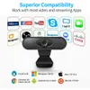 USB HD 1080 P Webcam PC Kamera Dahili Mikrofon Dizüstü Bilgisayar Web Kamera Android TV Skype OS Windons Uyar