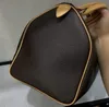 Moda Bolsa de Duffel Bolsas Mulheres Bolsas Desinger para Lady Brown Branca Flor Plaidada de alta qualidade