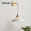 Retro Ceramic Pendant Light Brass Japan Style Suspension Llamp Hotel Restaurant Bedside Porch Counter Creative Porcelain Sconce