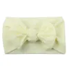 27Color Grote Bowknot Pasgeboren Baby Haarband Turban Geknoopte Katoenen Hoofd Wrap Peuter Kinderen Hoofdband