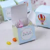 50st Air Balloon Favor Boxes Baby Shower Wedding Candy Boxes Travel Party Favivers Holder Födelsedag Presentpaket Söta lådor