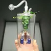 Glass Pipes Smoking Manufacture Hand-blown hookah Large upper skull and lower four claw filtered glass water pipe