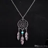 2016 Fashion Hot Pendant Halsband 4 stilar Alloy Dream Catcher Girl Necklace för Kvinnor Uttalande Halsband Smycken Dreamcatcher