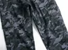 Jeans da uomo Salopette da uomo Camouflage Stretch Slim Fit Pantaloni lunghi Hip Hop blu denim Matita per uomo