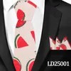 2019 Fashion Neck tie Handkerchief sets 6*145cm 9 colors cotton Printing Marriage Necktie For Men's business Father's day Christmas gift