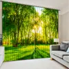 Strong grassLuxury 3D Window Curtain Living Room wedding bedroom