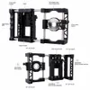 Freeshipping 전화 마운트 홀더 안정제 그립 케이지 시스템 + 망원경 + 매크로 와이드 앵글 Fisheye Lens + iPhone 7 6S 6 Samsung 용 필터
