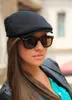 Оптово-NewsBoy Hats Fation European и American Style Hat 5 Цветов Сплошной цвет Хлопок Новости Боя Шляпы Бесплатная Доставка