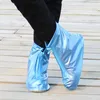 Alta Qualidade Homens Chuva Mulheres Impermeável Botas de Capa Botas Botas Reitável Sapatos Capas Mais Espesso Não-Slip Plataforma Botas de Chuva 5Pairs / 10pcs