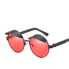 2019 New Round Steampunk Sunglasses For Men And Women Stylish Street Fashion Sunglass Unisex Eyewear Oculos De Sol