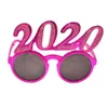 2020 Zahlen Foto Prop Brille Flash Pulver Kunststoff Neujahr Brillen Erwachsene Kinder Brillen für Partydekorationen 3style RRA2564