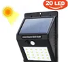 20 LED Solar Power Spot Light Motion Sensor Outdoor Garden Wall Light Waterproof Security Lamps Gutter Outdoor LED Solar Street Lamp LSK97